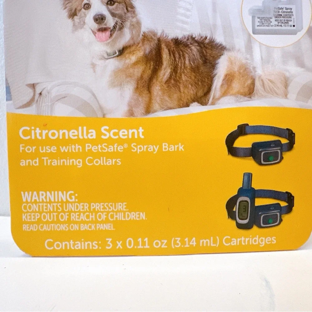 PetSafe Lot‎ of 2 Spray Dog Bark Control Collar & 2 Pack Spray Refill Citronella